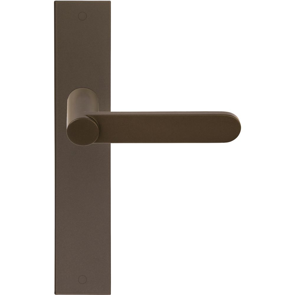 Deurkruk Bertram Beerbaum TENSE BB103P236SFC op schild - blind brons