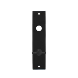 Kortschild rechthoekig met toilet-/badkamersluiting 78/8 mat zwart