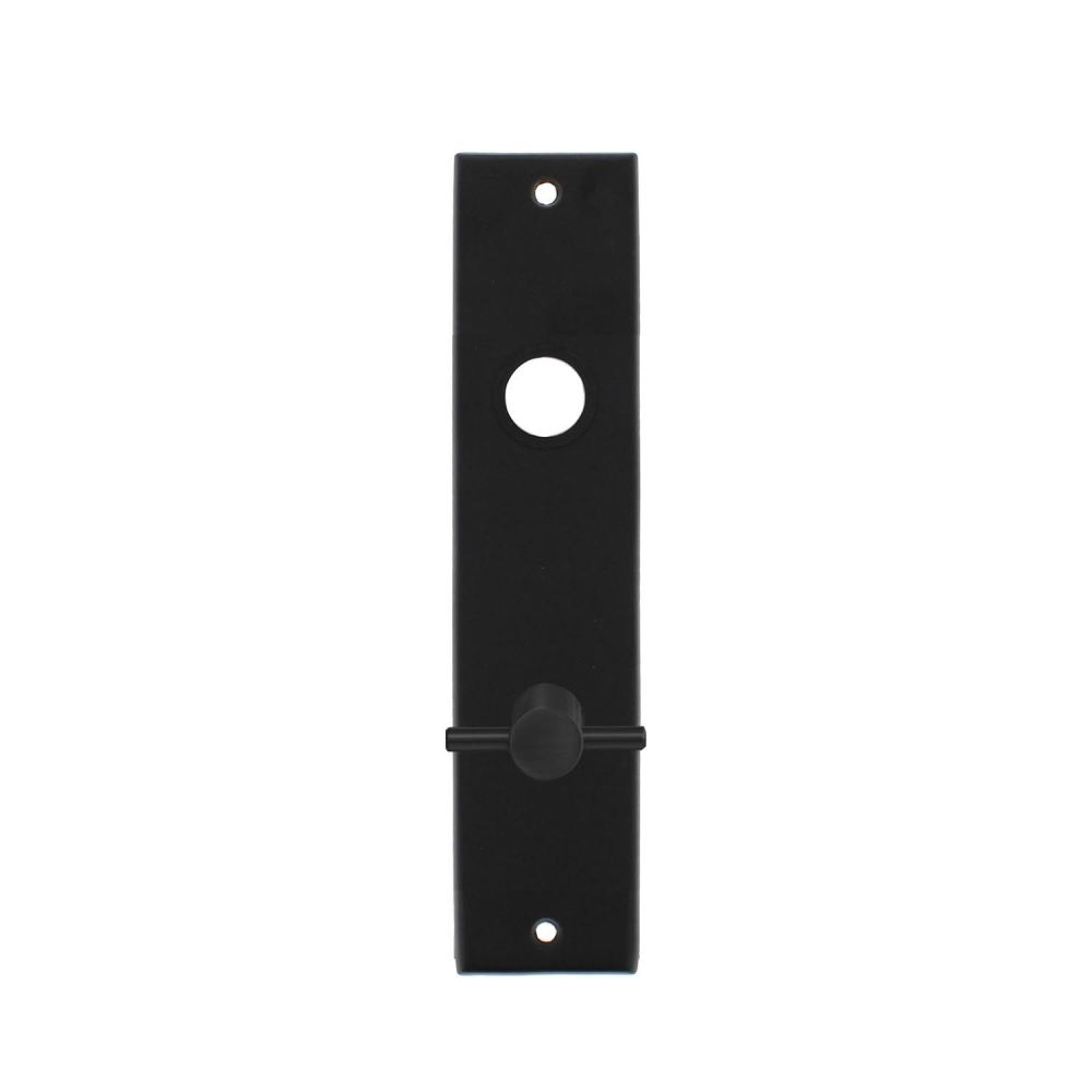 Kortschild rechthoekig met toilet-/badkamersluiting 78/8 mat zwart