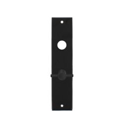 Kortschild rechthoekig met toilet-/badkamersluiting 55/8 mat zwart