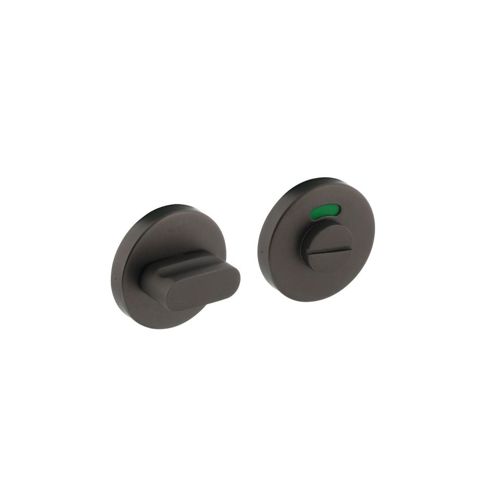 Rozet met toilet-/badkamersluiting ø53x8mm - antraciet