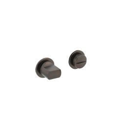 Rozet met toilet-badkamersluiting zelfklevend minimalistisch 30x2,5mm antraciet