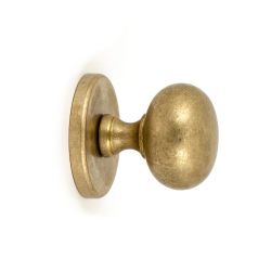 Voordeurknop IRIS 56mm messing getrommeld