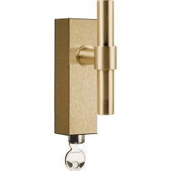 Draaikiepgarnituur Piet Boon ONE PBT15-DKLOCK afsluitbaar - PVD mat goud
