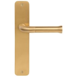 Deurkruk Edward van Vliet NOUR EV101ZLP211SFC zonder logo op schild blind - PVD mat goud