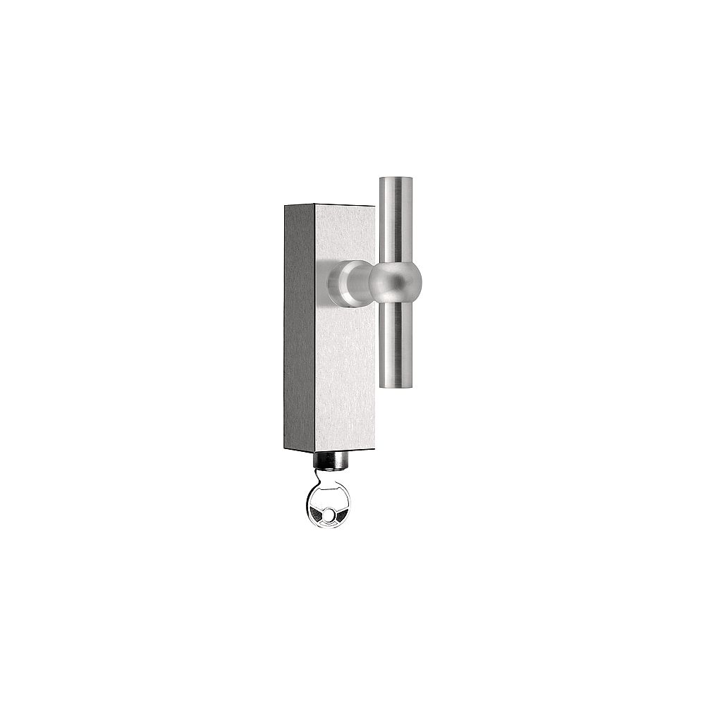 Draaikiepgarnituur FERROVIA FVT85-DKLOCK afsluitbaar - mat RVS