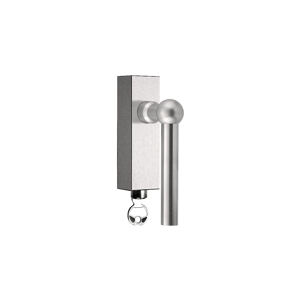 Draaikiepgarnituur FERROVIA FVL100-DKLOCK afsluitbaar - mat RVS