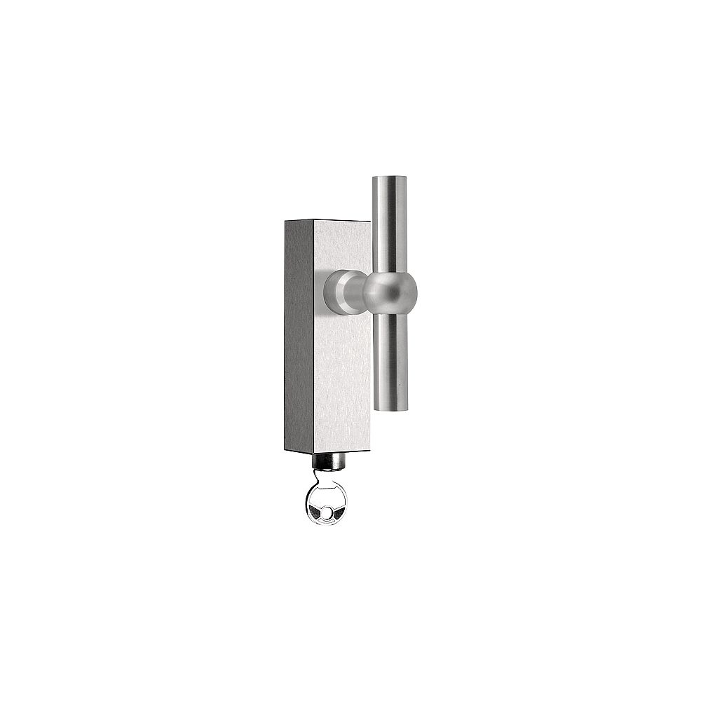 Draaikiepgarnituur FERROVIA FVT100-DKLOCK afsluitbaar - mat RVS