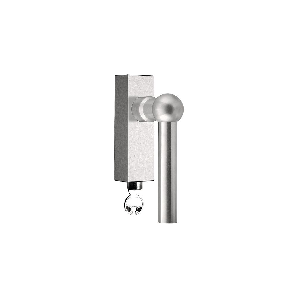 Draaikiepgarnituur FERROVIA FVL125-DKLOCK afsluitbaar - mat RVS