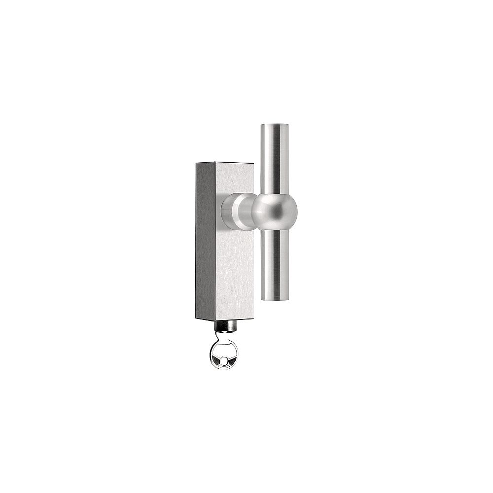 Draaikiepgarnituur FERROVIA FVT125-DKLOCK afsluitbaar - mat RVS