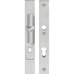 FERROVIA FV22-28KT veiligheidsschilden met kerntrekbeveilliging knop/kruk SKG*** PC92 - mat RVS /mat RVS