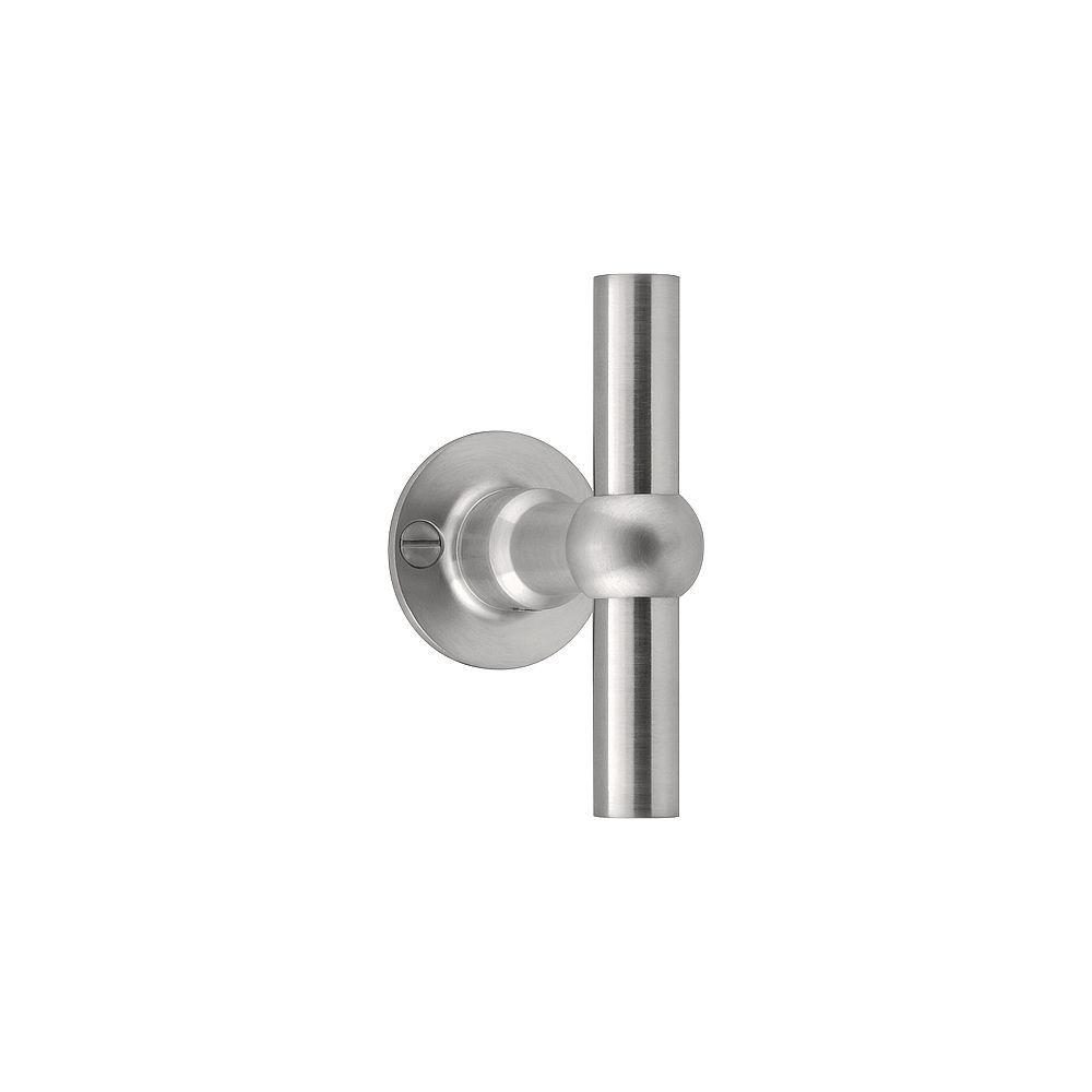 Knop FERROVIA FVT85V/40 vast op rozet - mat RVS