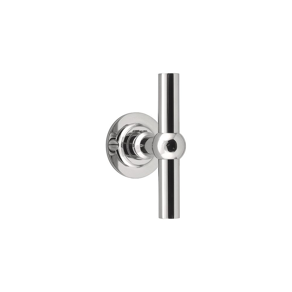Knop FERROVIA FVT100V/48 vast op rozet - gepolijst RVS