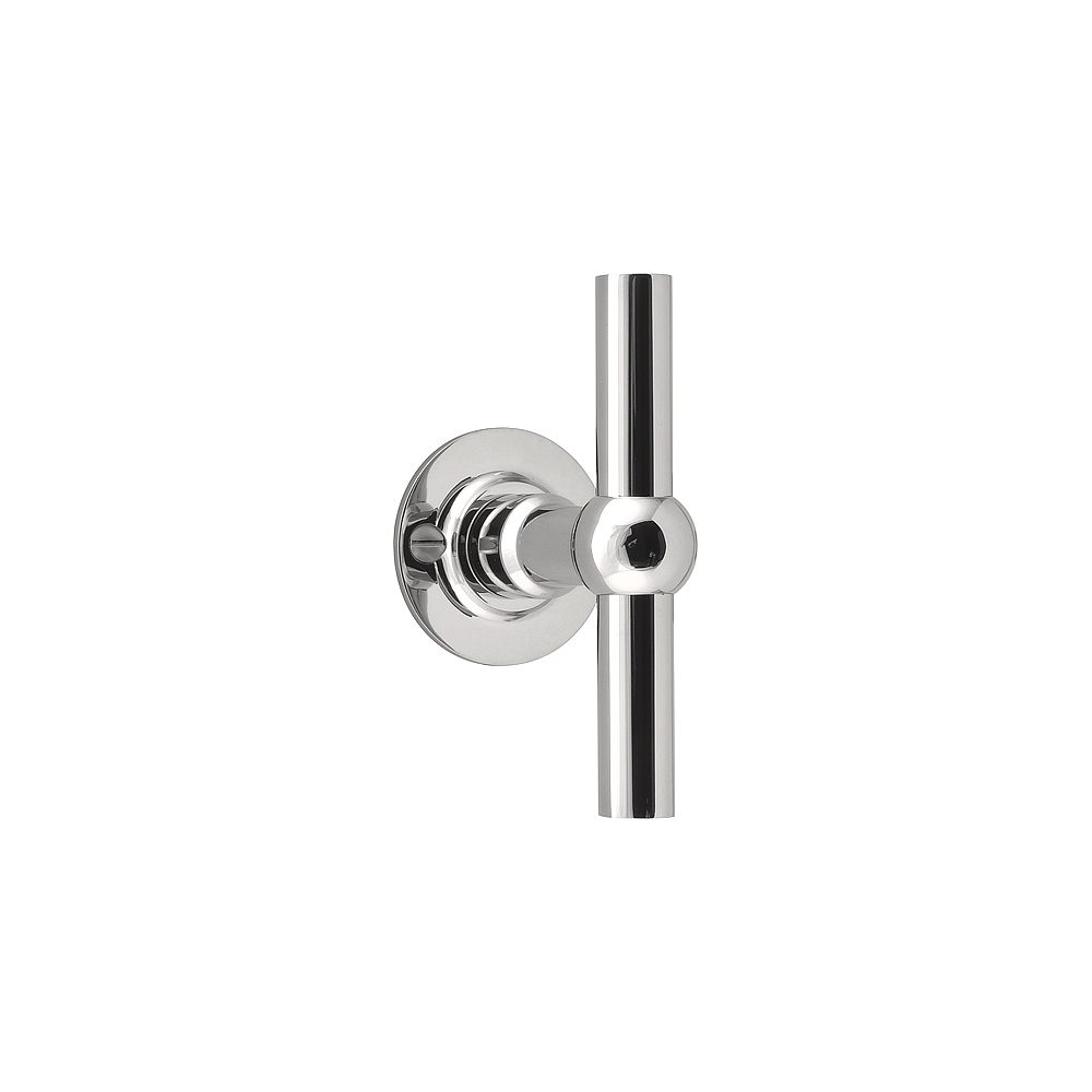 Knop FERROVIA FVT110V/52 vast op rozet - gepolijst RVS