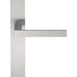 Deurkruk SQUARE LSQIIP236SFC ongeveerd op schild blind - mat RVS