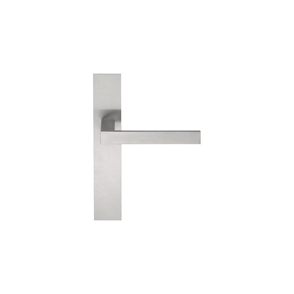 Deurkruk SQUARE LSQIIP236SFC ongeveerd op schild blind - mat RVS