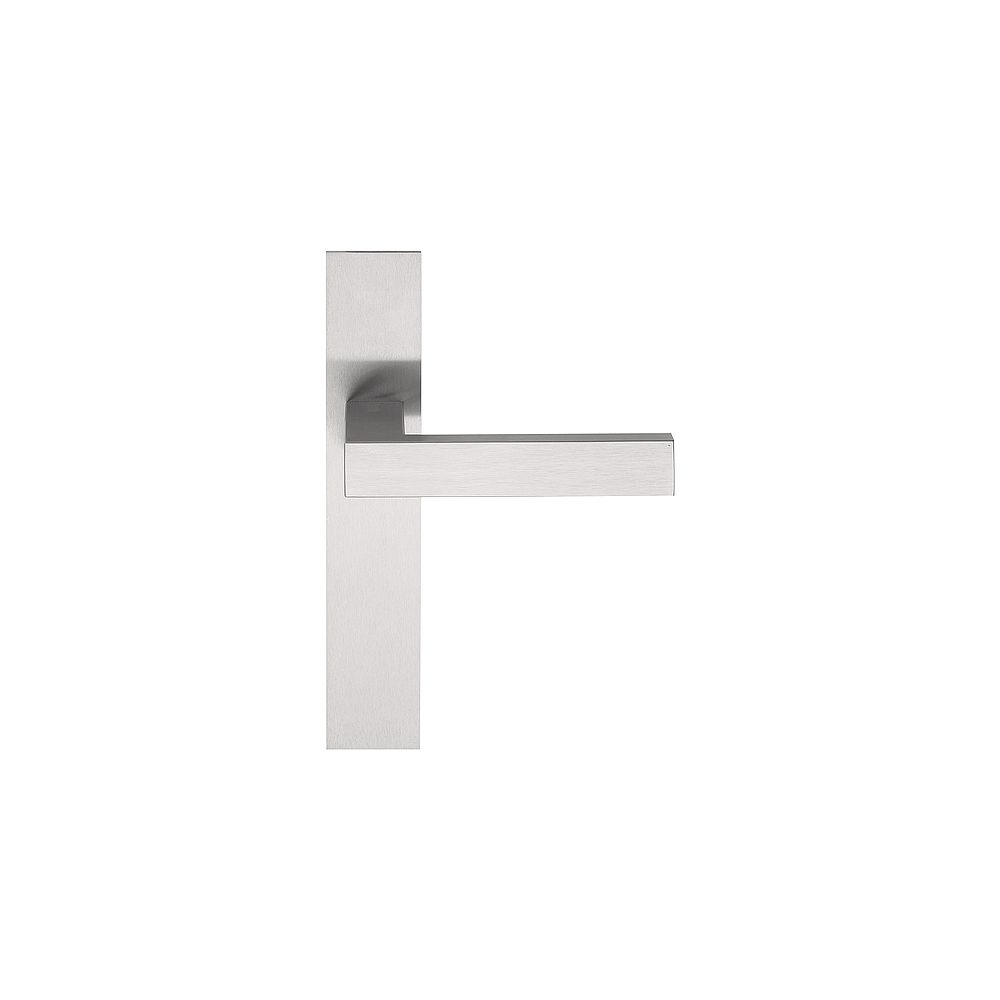 Deurkruk SQUARE LSQIVP236SFC ongeveerd op schild blind - mat RVS