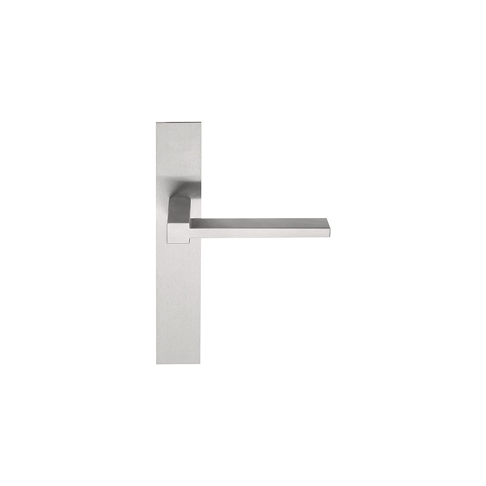 Deurkruk SQUARE LSQVP236SFC ongeveerd op schild blind - mat RVS