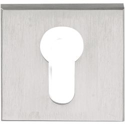 Cilinderplaatje SQUARE LSQBY50 - mat RVS