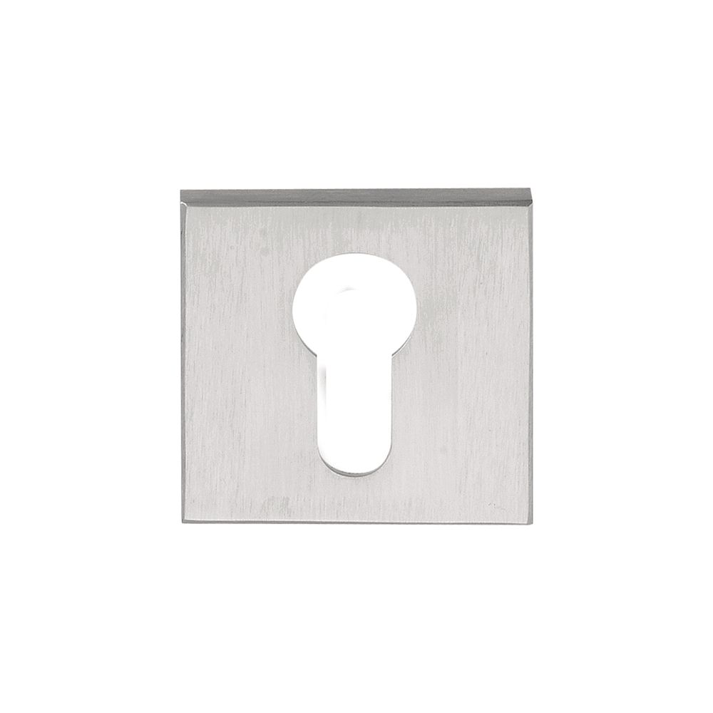 Cilinderplaatje SQUARE LSQBY50 - mat RVS