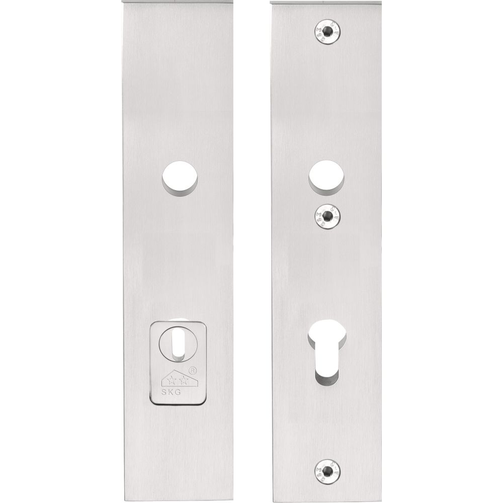 SQUARE LSQSM-50KT massieve veiligheidsschilden met kerntrekbeveiliging kruk/kruk SKG*** PC55 - mat RVS