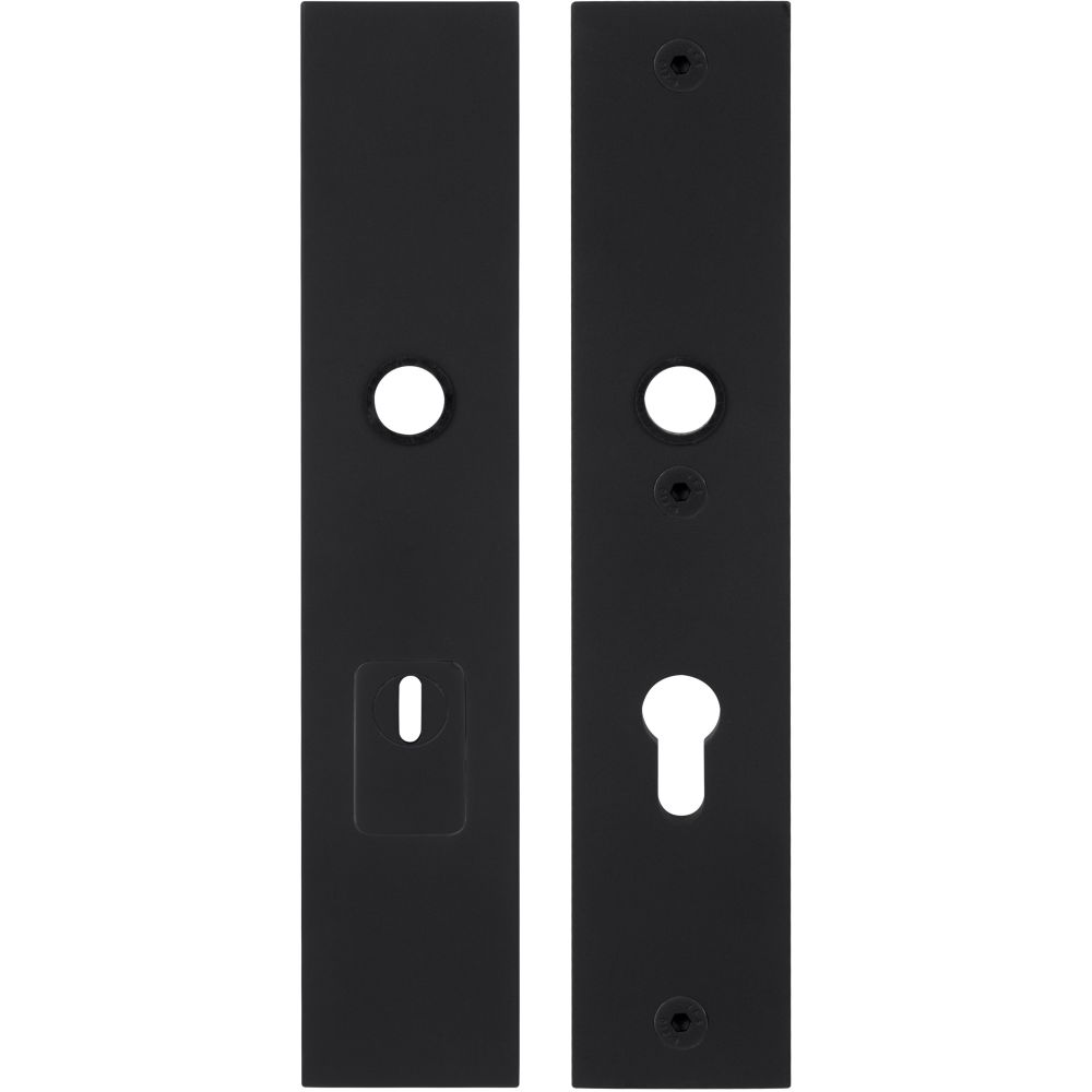 SQUARE LSQSM-50KT massieve veiligheidsschilden met kerntrekbeveiliging kruk/kruk SKG*** PC55 - mat zwart