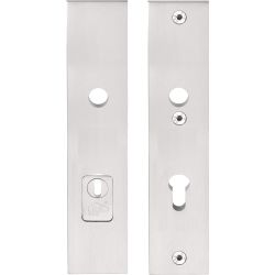 SQUARE LSQSM-50KT massieve veiligheidsschilden met kerntrekbeveiliging kruk/kruk SKG*** PC72 - PVD mat RVS