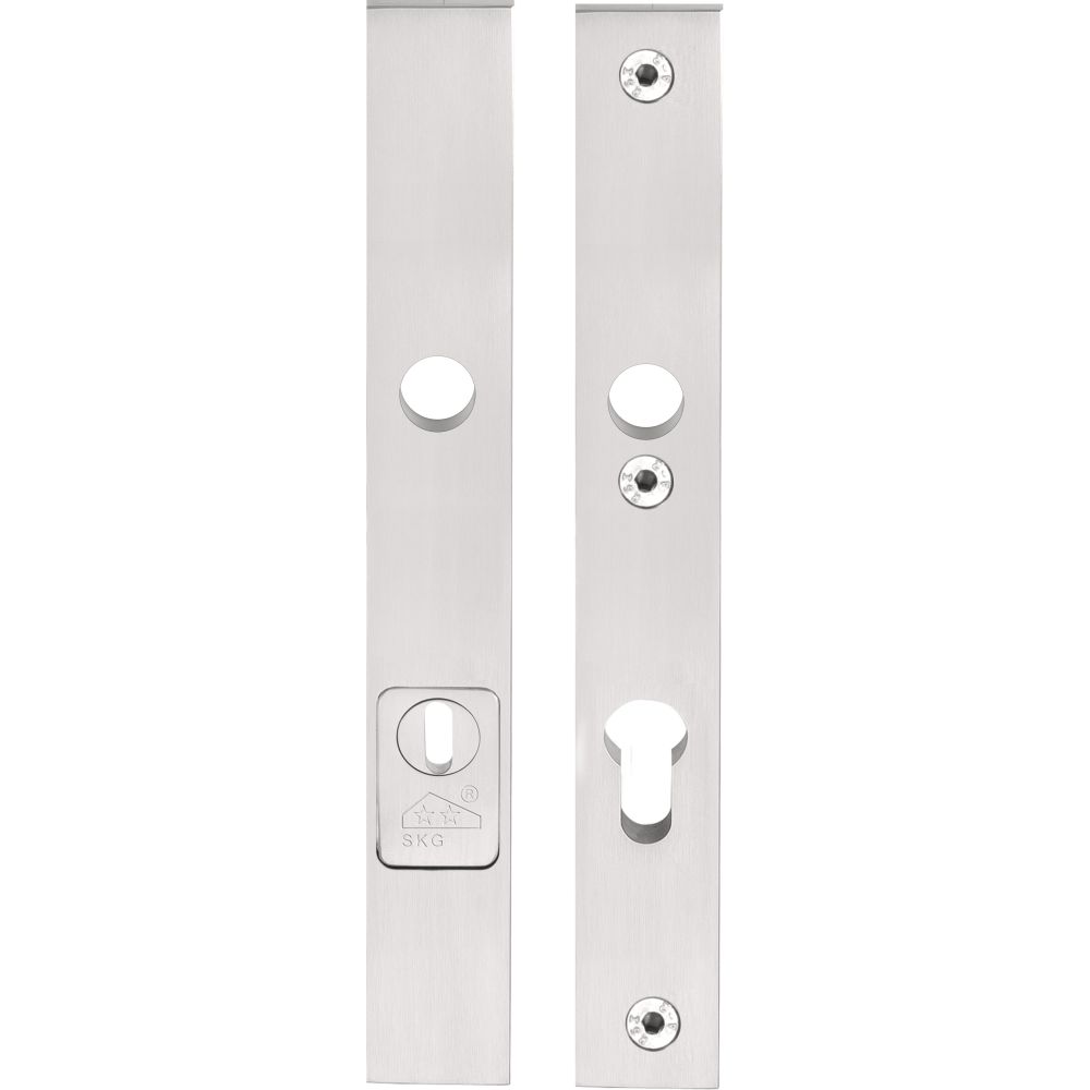 SQUARE LSQSM-28KT massieve veiligheidsschilden met kerntrekbeveiliging kruk/kruk SKG*** PC55 - mat RVS