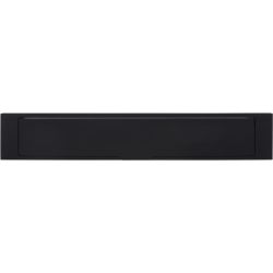 Buitenbriefplaat SQUARE LSQ380 - mat zwart