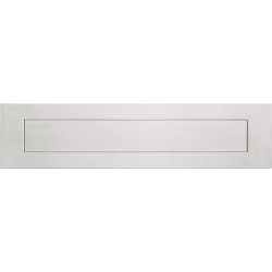 Buitenbriefplaat SQUARE LSQ620 met veer - mat RVS