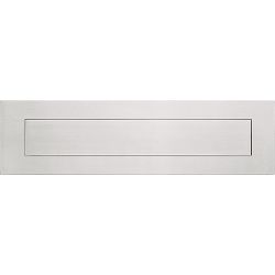 Buitenbriefplaat SQUARE LSQ621 met veer - mat RVS