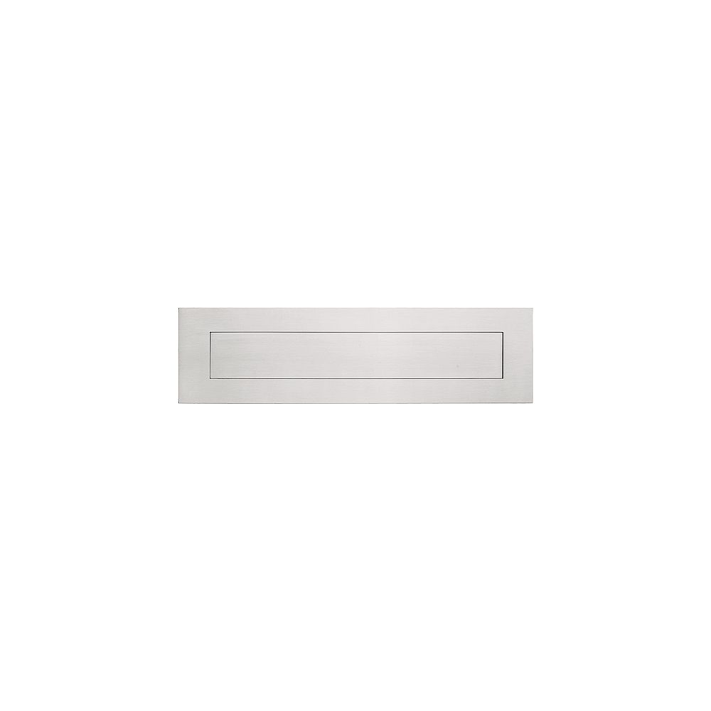 Buitenbriefplaat SQUARE LSQ621 met veer - mat RVS