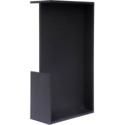 Inbouwkom tbv deurdikte SQUARE LSQ160A/38 - mat zwart