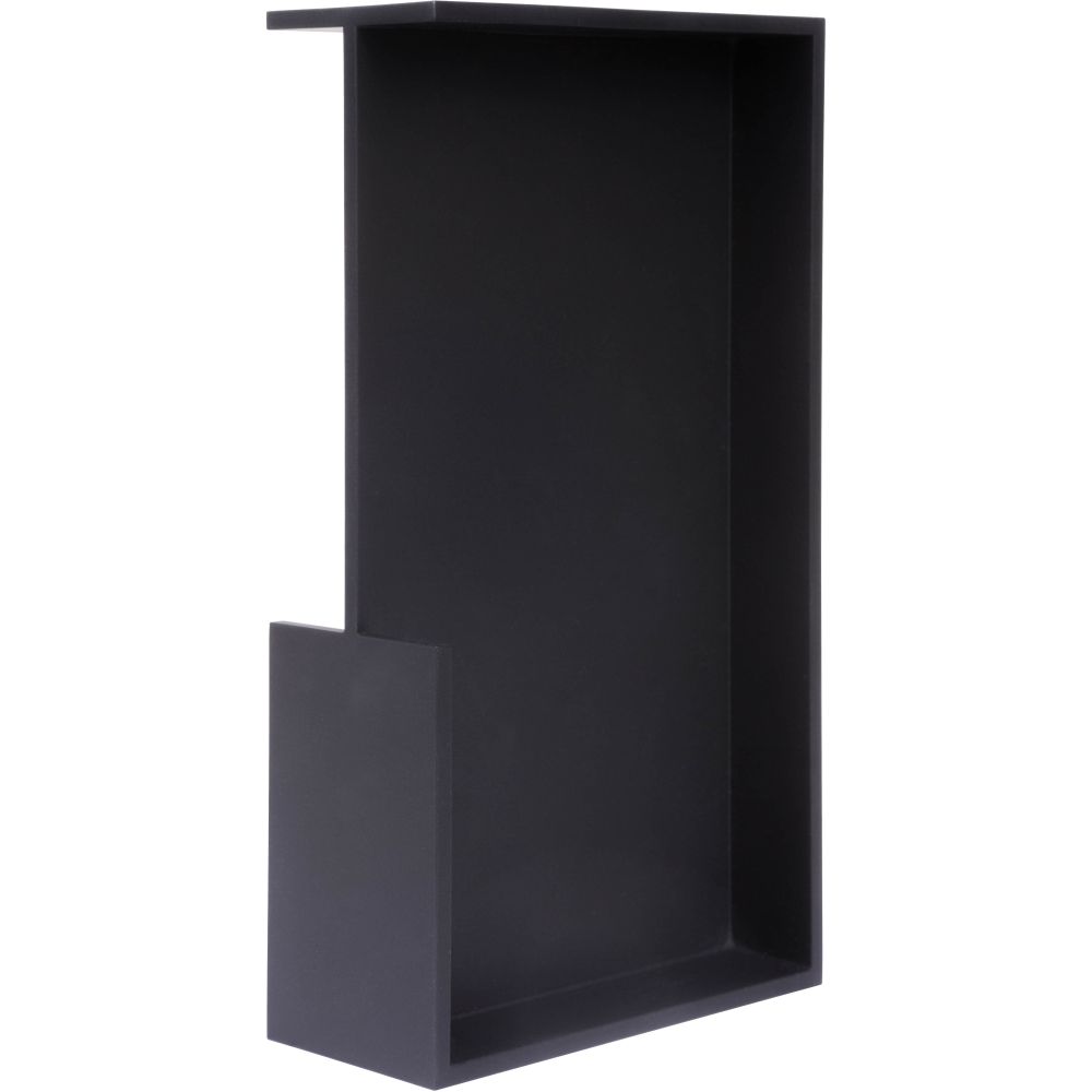 Inbouwkom tbv deurdikte SQUARE LSQ160A/40 - mat zwart