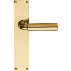 Deurkruk TIMELESS 1923MPSFC op schild blind - messing ongelakt