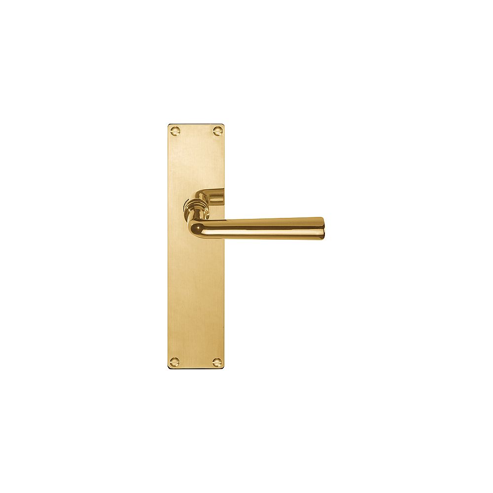 Deurkruk TIMELESS 1925MPSFC op schild blind - messing ongelakt