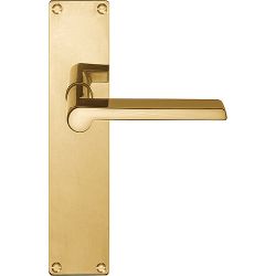 Deurkruk TIMELESS 1927MPSFC op schild blind - messing ongelakt