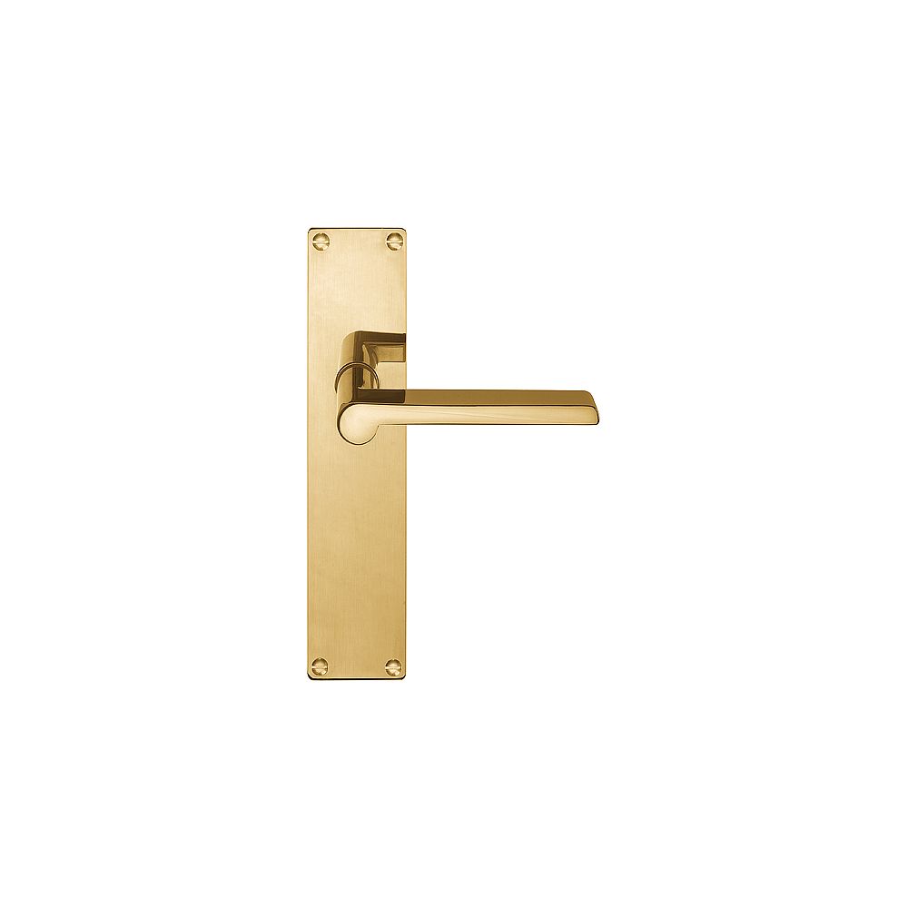 Deurkruk TIMELESS 1927MPSFC op schild blind - messing ongelakt