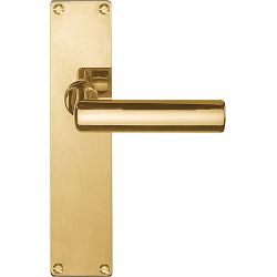 Deurkruk TIMELESS 1929MPSFC op schild blind - messing ongelakt