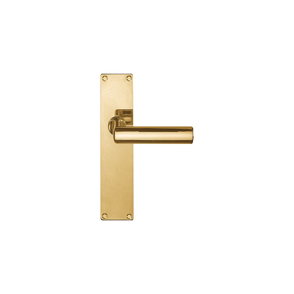 Deurkruk TIMELESS 1929MPSFC op schild blind - messing ongelakt