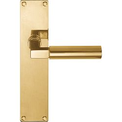 Deurkruk TIMELESS 1930MPSFC op schild blind - messing ongelakt