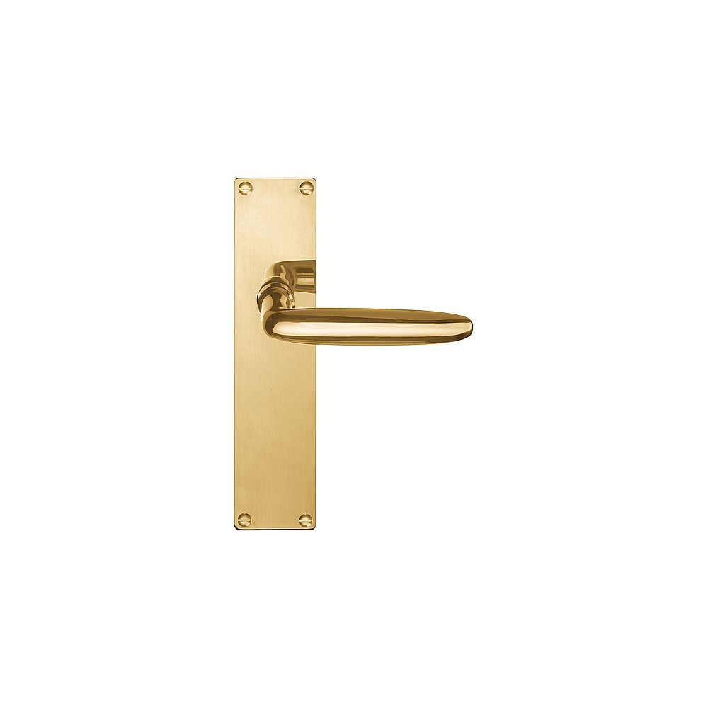 Deurkruk TIMELESS 1938MPSFC op schild blind - messing ongelakt