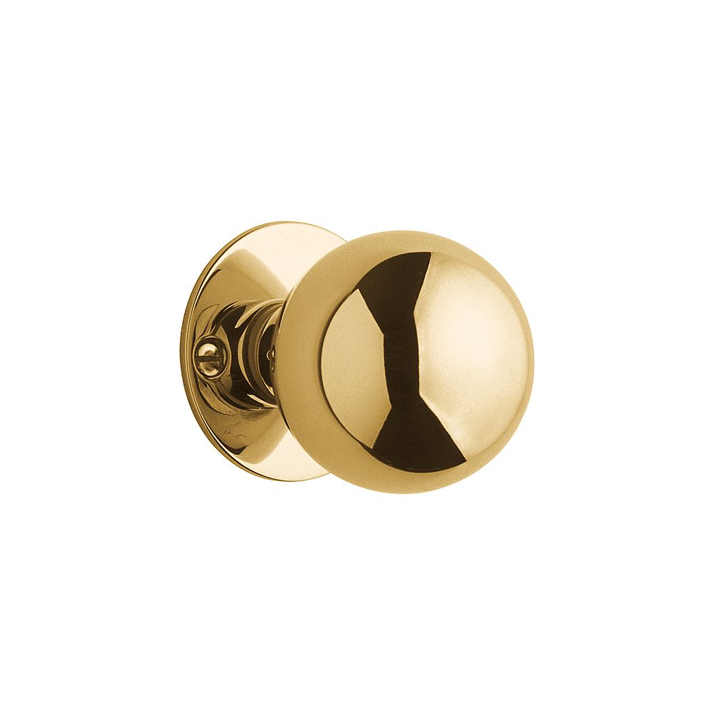 Knop TIMELESS MRK50 vast op rozet - messing ongelakt