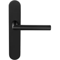 Deurkruk BASICS LBII-19P13SFC geveerd op schild blind - mat zwart