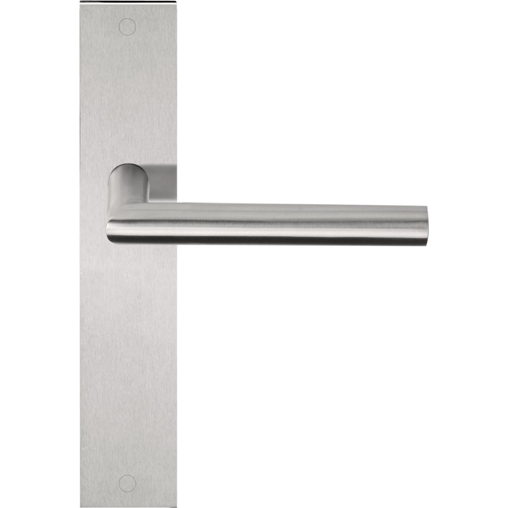 Deurkruk BASICS LBIIP236SFC 19mm ongeveerd op schild blind - mat RVS