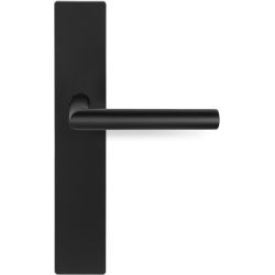 Deurkruk BASICS LBIIP236SFC 19mm ongeveerd op schild blind - mat zwart