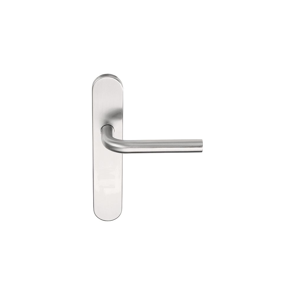 Deurkruk BASICS LBIII-19P13SFC geveerd op schild blind - mat RVS