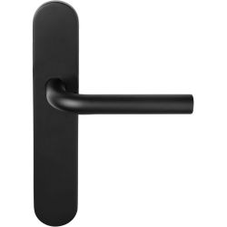 Deurkruk BASICS LBIII-19P13SFC geveerd op schild blind - mat zwart