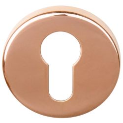 Cilinderplaatje BASICS LBY50 - PVD gepolijst koper