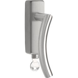 Draaikiepgarnituur BASICS LBIV-19-DKLOCK-O afsluitbaar rechtsdraaiend - mat RVS